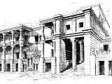Reconstruction of part of the Palace at Knossos, reflecting the ideas of Sir Arthur Evans, the original excavator